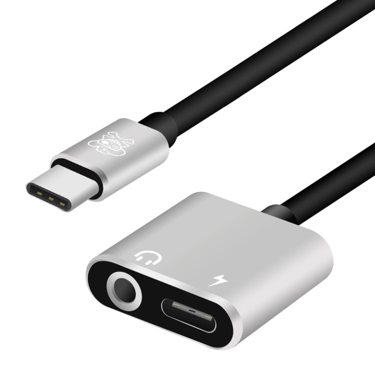 ENKAY Hat-prince HC-10 USB-C / Type-C + 3.5mm Jack to USB-C / Type-C Charge Audio Adapter Cable - Audio Adapter by ENKAY | Online Shopping UK | buy2fix