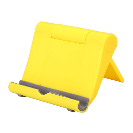 Peacock Foldable Adjustable Stand Desktop Holder for iPad Air & Air 2, iPad mini, Galaxy Tab, and other Tablet PC (Yellow) - Desktop Holder by buy2fix | Online Shopping UK | buy2fix