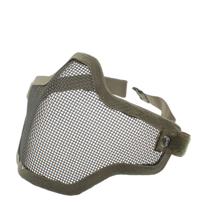 Half Face Net Mesh Style Protection Mask with Elastic Strap(Army Green) - Protective Helmet & Masks by buy2fix | Online Shopping UK | buy2fix