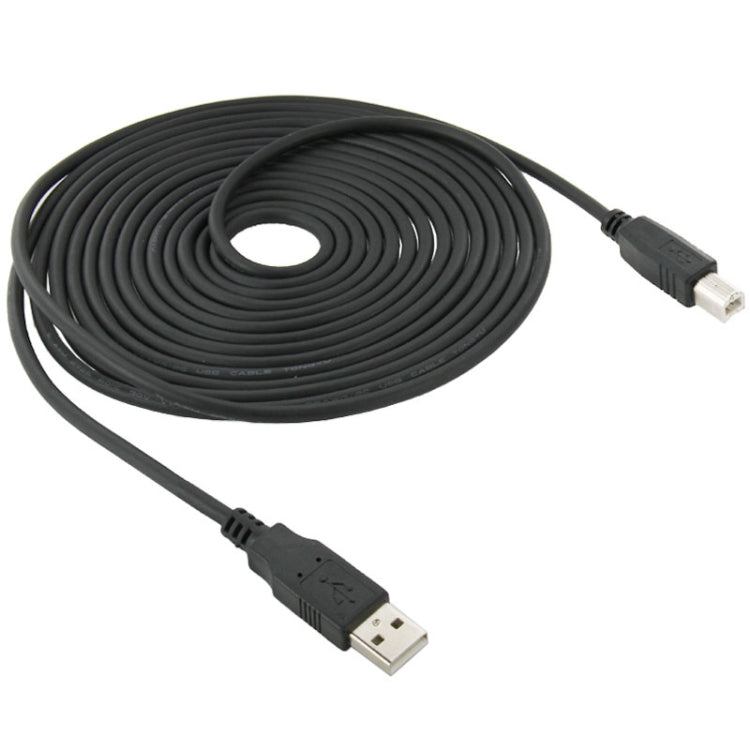 USB 2.0 Printer Extension AM to BM Cable, Length: 3m(Black) - USB Cable by buy2fix | Online Shopping UK | buy2fix