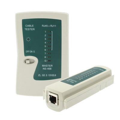 Network Cable Tester Rj45 Rj11 Rj12 Cat5 UTP LAN Networking Tool(White) - Lan Cable and Tools by buy2fix | Online Shopping UK | buy2fix