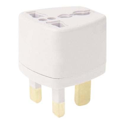 Plug Adapter, Travel Power Adaptor with UK Socket Plug(White) - Consumer Electronics by buy2fix | Online Shopping UK | buy2fix