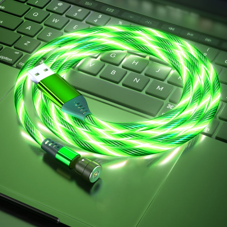 2.4A 540 Degree Bendable Streamer Magnetic Data Cable without Magnetic Head, Cable Length: 1m (Green) - Mobile Accessories by buy2fix | Online Shopping UK | buy2fix