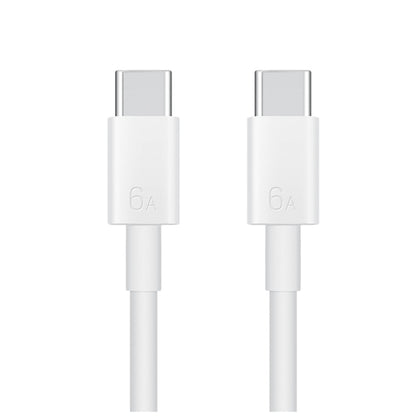 Original Huawei CC800 6A Type-C / USB-C to Type-C / USB-C Charging Data Cable, Length: 1.8m (White) - USB-C & Type-C Cable by Huawei | Online Shopping UK | buy2fix