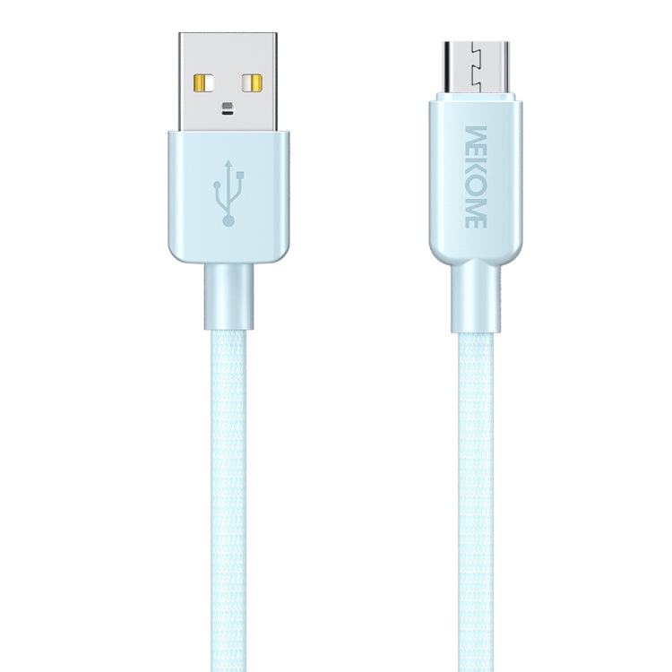 WEKOME WDC-03 Tidal Energy Series 3A USB to Micro USB Braided Data Cable, Length: 1m (Blue) -  by WK | Online Shopping UK | buy2fix