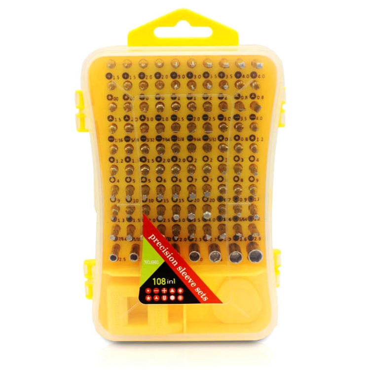 108 in 1 S2 Tool Steel Precision Screwdriver Nutdriver Bit Repair Tools Kit - Screwdriver Set by JIAFA | Online Shopping UK | buy2fix