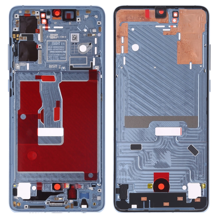 Front Housing LCD Frame Bezel Plate with Side Keys for Huawei P30(Baby Blue) - Repair & Spare Parts by buy2fix | Online Shopping UK | buy2fix