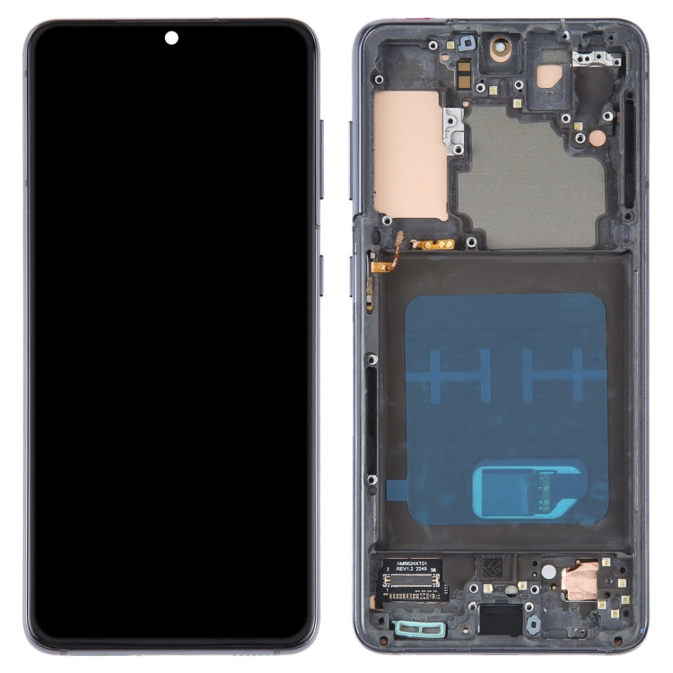 6.2 inch OLED Material LCD Screen for Samsung Galaxy S21 5G SM-G991B Digitizer Full Assembly With Frame (Black) - Galaxy S Series Parts by buy2fix | Online Shopping UK | buy2fix