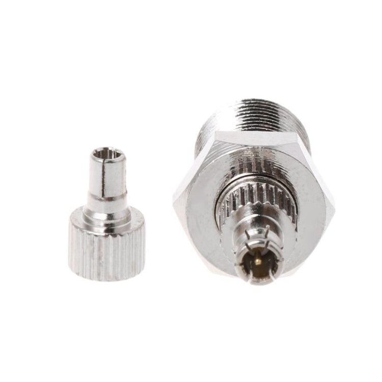 F Female to CRC9 / TS9 RF Male Coaxial Plug Nickel Plated Connector Adapter - Security by buy2fix | Online Shopping UK | buy2fix