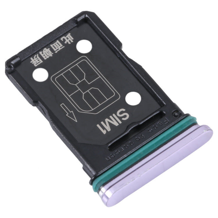 For OPPO Reno4 5G SIM Card Tray + SIM Card Tray (Purple) - Card Socket by buy2fix | Online Shopping UK | buy2fix