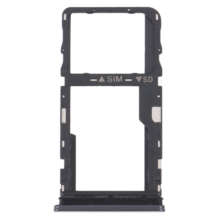 For TCL 30 XE 5G T767W Original SIM Card Tray + Micro SD Card Tray (Black) - Repair & Spare Parts by buy2fix | Online Shopping UK | buy2fix