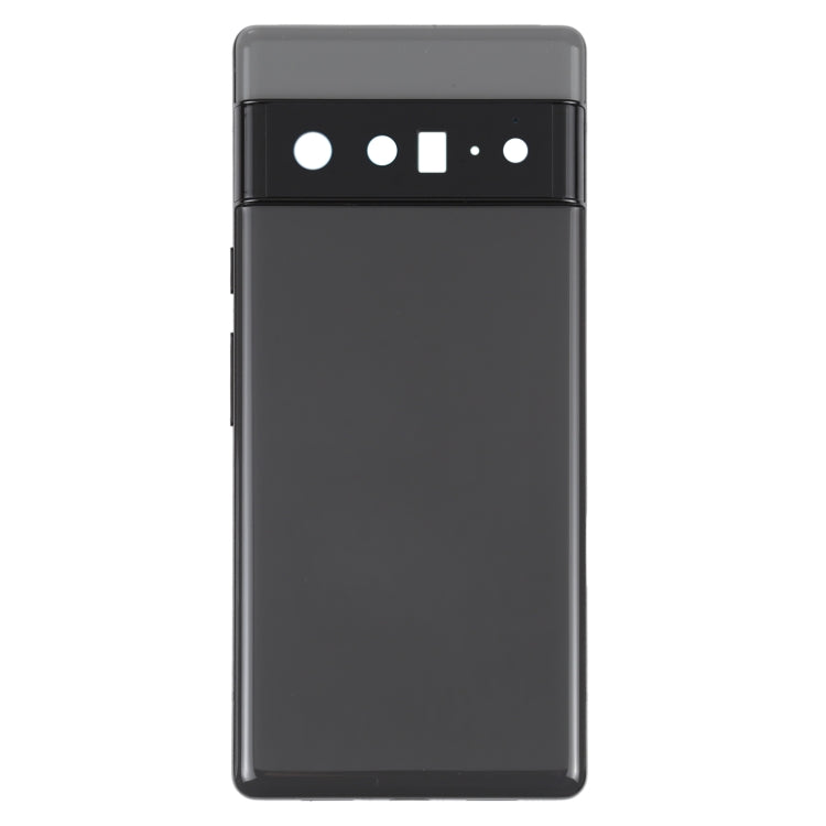 For Google Pixel 6 Pro Battery Back Cover with Middle Frame(Black) - Repair & Spare Parts by buy2fix | Online Shopping UK | buy2fix