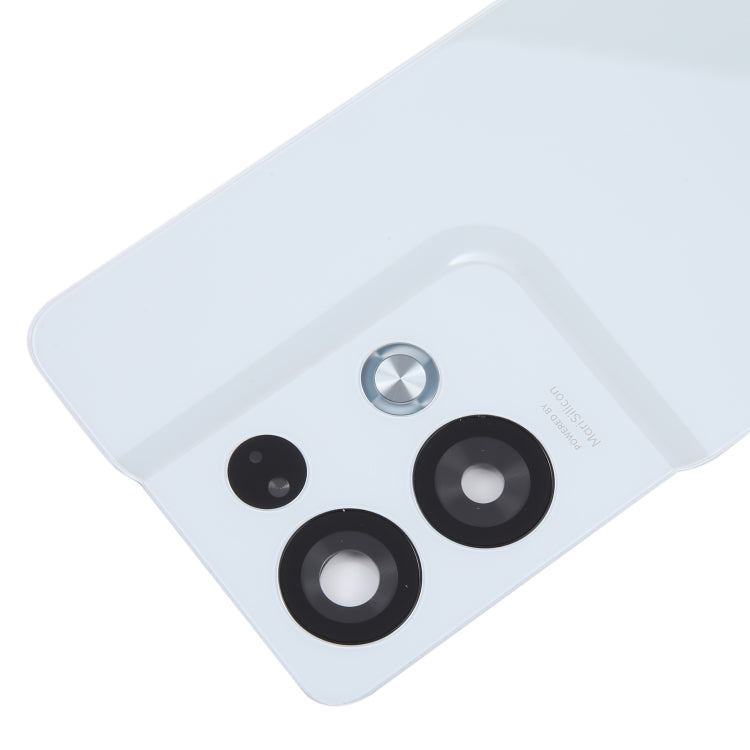 For OPPO Reno8 Pro+ Original Battery Back Cover with Camera Lens Cover(White) - Back Cover by buy2fix | Online Shopping UK | buy2fix
