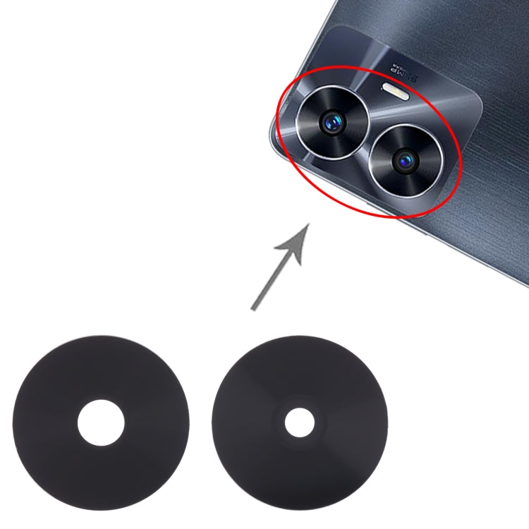 10 PCS Original Back Camera Lens for Realme C55 - Camera Series by buy2fix | Online Shopping UK | buy2fix