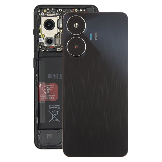 For Realme C55 Original Battery Back Cover with Camera Lens Cover(Black) - Back Cover by buy2fix | Online Shopping UK | buy2fix