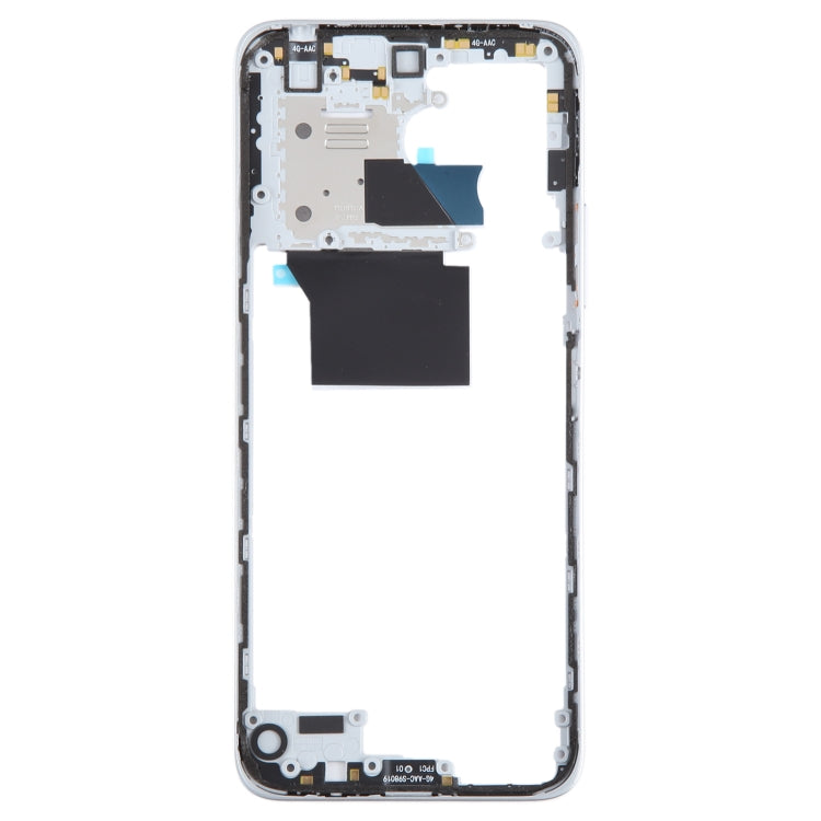 For Xiaomi Redmi 12 4G Original Front Housing LCD Frame Bezel Plate (Silver) - Frame Bezel Plate by buy2fix | Online Shopping UK | buy2fix