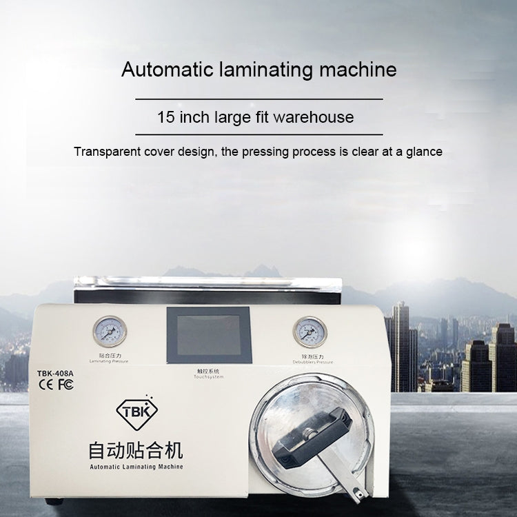 TBK-408A 15 inch Mobile Phone LCD Automatic Laminating Machine Transparent Cover and Autoclave Bubble Remover - Laminator Machine by TBK | Online Shopping UK | buy2fix