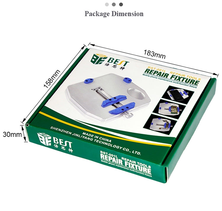 BEST BST-001L Aluminum Alloy Universal Motherboard PCB IC Chip Holder Fixture - Repair Fixture by BEST | Online Shopping UK | buy2fix