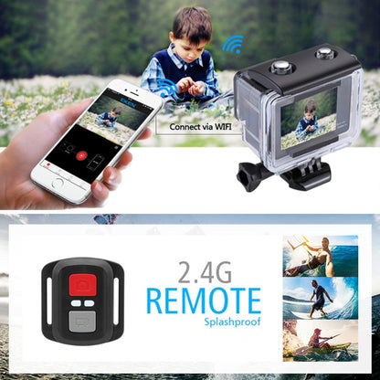 S300 HD 4K WiFi 12.0MP Sport Camera with Remote Control & 30m Waterproof Case,  2.0 inch LTPS Touch Screen + 0.66 inch Front Display,  Generalplus 4248, 170 Degree A Wide Angle Lens(Silver) - DJI & GoPro Accessories by buy2fix | Online Shopping UK | buy2fix