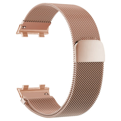 For OPPO Watch 46MM Smart Watch Milanese Stainless Steel Metal Watch Band(Rose) - Smart Wear by buy2fix | Online Shopping UK | buy2fix