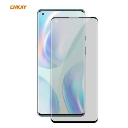 For OnePlus 8 ENKAY Hat-Prince 0.26mm 9H 3D Curved Heat Bending Privacy Anti-spy Full Screen Tempered Glass Film - Huawei Tempered Glass by ENKAY | Online Shopping UK | buy2fix