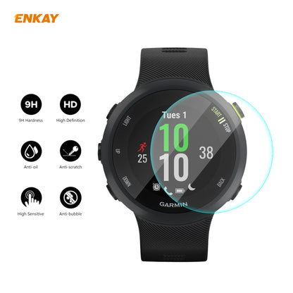 For Garmin Forerunner 45 / 45S ENKAY Hat-Prince 0.2mm 9H 2.15D Curved Edge Tempered Glass Screen Protector  Watch Film - Screen Protector by ENKAY | Online Shopping UK | buy2fix