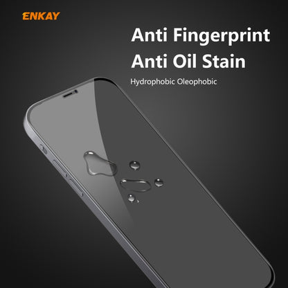 For iPhone 12 / 12 Pro ENKAY 0.26mm 9H 6D Privacy Anti-spy Full Screen Tempered Glass Film - iPhone 12 mini Tempered Glass by ENKAY | Online Shopping UK | buy2fix