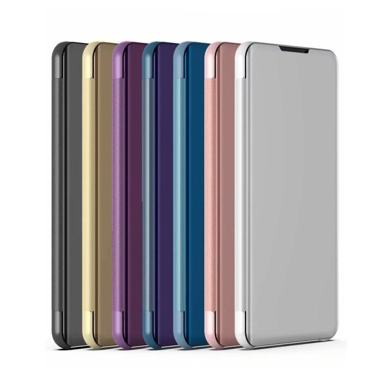 For Samsung Galaxy S20 FE 5G Plated Mirror Horizontal Flip Leather Case with Holder(Gold) - Samsung Accessories by buy2fix | Online Shopping UK | buy2fix