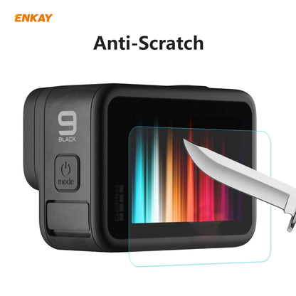 For GoPro HERO9 ENKAY Hat-Prince 3 in 1 0.2mm 9H 2.15D Protective Camera Lens and Screen Tempered Glass Film - DJI & GoPro Accessories by ENKAY | Online Shopping UK | buy2fix