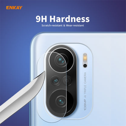 For Redmi K40 / K40 Pro / K40 Pro+ Hat-Prince ENKAY 0.2mm 9H 2.15D Round Edge Rear Camera Lens Tempered Glass Film Protector - For Xiaomi by ENKAY | Online Shopping UK | buy2fix