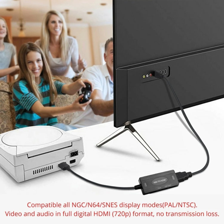 1080P N64 to HDMI Digital Analog Converter Video Cable Adapter -  by buy2fix | Online Shopping UK | buy2fix