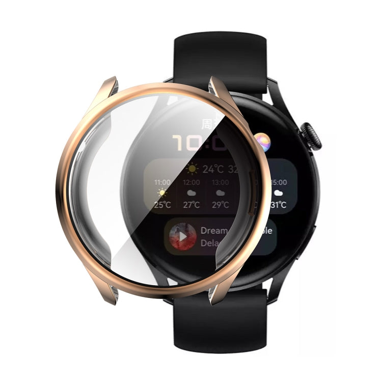 For Huawei Watch 3 46mm ENKAY Hat-Prince Full Coverage Transparent Soft Case TPU HD Clear Cover(Rose Gold) - Watch Cases by ENKAY | Online Shopping UK | buy2fix