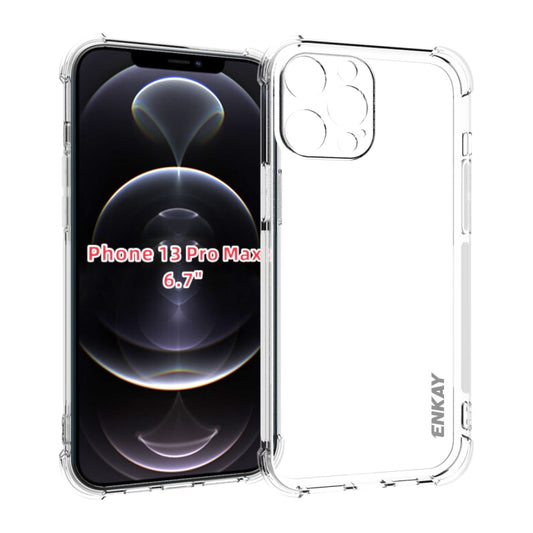 For iPhone 13 Pro Max Hat-Prince ENKAY Clear TPU Shockproof Soft Case Drop Protection Cover - iPhone 13 Pro Max Cases by ENKAY | Online Shopping UK | buy2fix