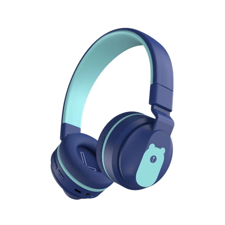 BOBo+ Adults & Kids Cute Bluetooth 5.0 Bass Noise Cancelling Headset with Mic(Blue) - Apple Accessories by buy2fix | Online Shopping UK | buy2fix