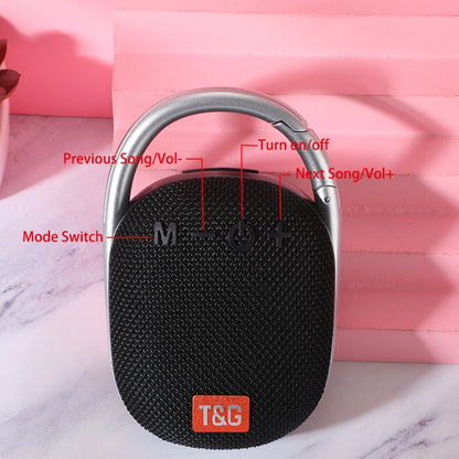 T&G TG321 TWS Portable Wireless Outdoor Mini Speaker with LED Light(Gray) - Mini Speaker by T&G | Online Shopping UK | buy2fix