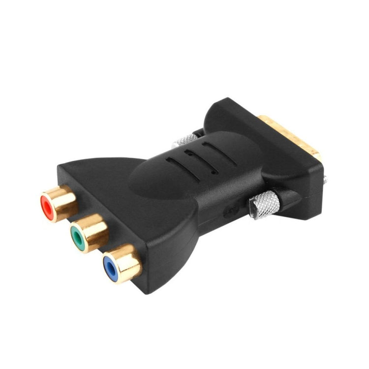 Gold Plated  DVI-I 24+5 Male to 3 RCA Gold-plated Video Audio AV Component Converter -  by buy2fix | Online Shopping UK | buy2fix