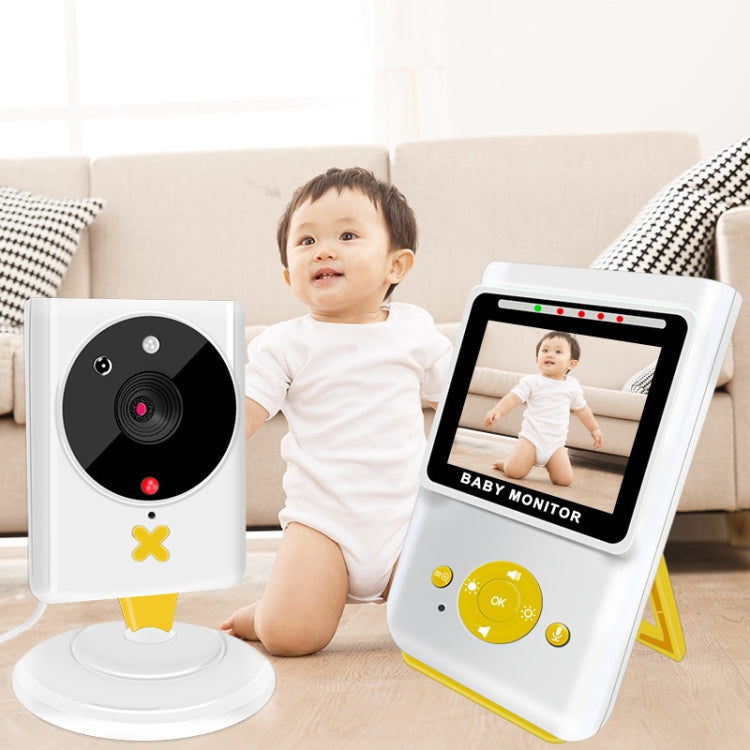 855P 2.4 inch Home Wireless Yellow Baby Monitor with Baby Surveillance Camera(US Plug) - Security by buy2fix | Online Shopping UK | buy2fix