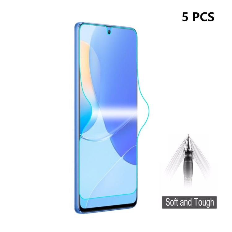 For Huawei Nova 9 SE 5G / Honor 50 SE 5pcs ENKAY Hat-Prince Full Glue Explosion-proof Soft Hydrogel Film - For Huawei by ENKAY | Online Shopping UK | buy2fix