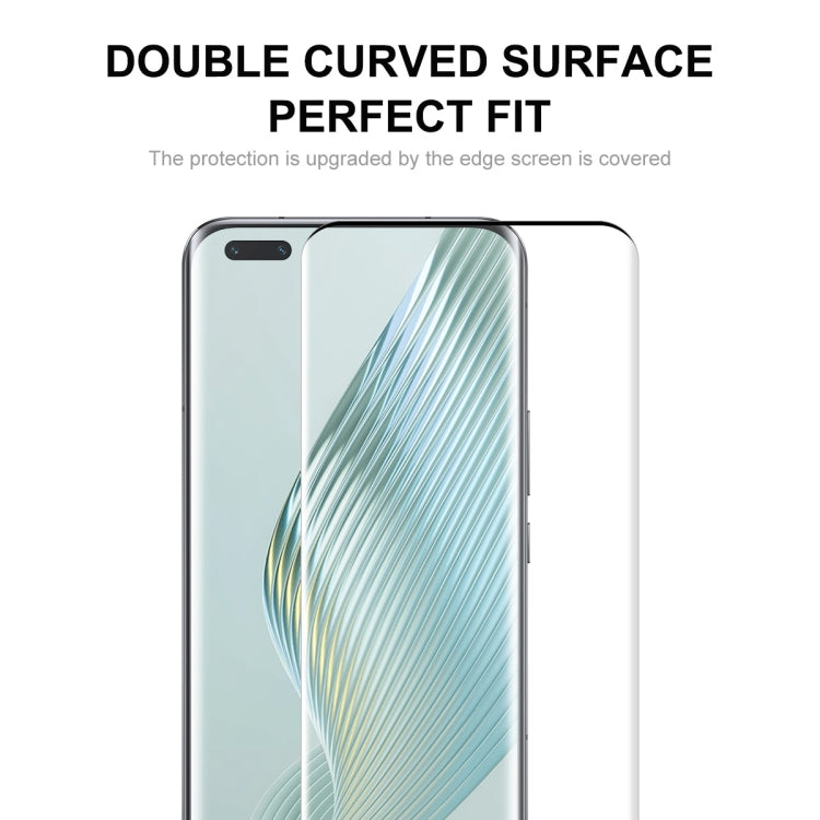 For Honor Magic5 Pro 2pcs ENKAY 3D Hot Bending Edge Glue Tempered Glass Full Film with Lens Film - Honor Tempered Glass by ENKAY | Online Shopping UK | buy2fix