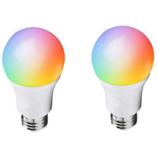 DP01 2pcs TUYA WiFi Smart Light Bulb 15W E26 E27 RGB + White + Warm White LED Bulb - LED Bulbs by buy2fix | Online Shopping UK | buy2fix