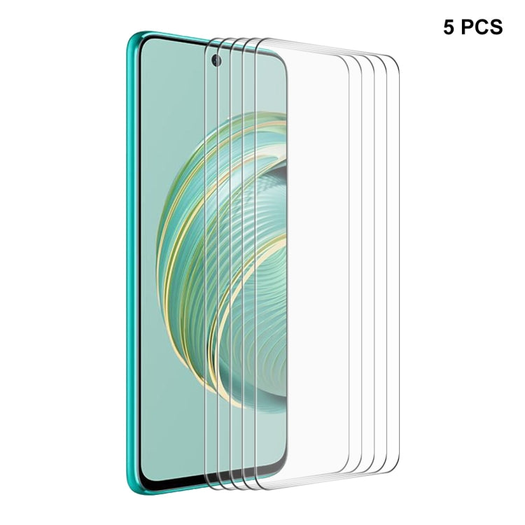 For Huawei Nova 10z 5pcs ENKAY 0.26mm 9H 2.5D High Aluminum-silicon Tempered Glass Film - Huawei Tempered Glass by ENKAY | Online Shopping UK | buy2fix