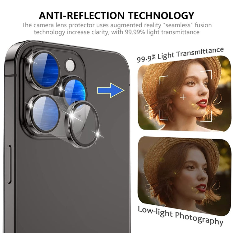 For iPhone 15 / 15 Plus ENKAY AR Anti-reflection Camera Lens Glass Full Film(Yellow) - iPhone 15 Plus Tempered Glass by ENKAY | Online Shopping UK | buy2fix