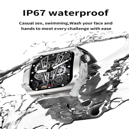 AK55 1.91 inch IP67 Waterproof Color Screen Smart Watch,Support Heart Rate / Blood Pressure / Blood Oxygen Monitoring(Silver) - Smart Watches by buy2fix | Online Shopping UK | buy2fix