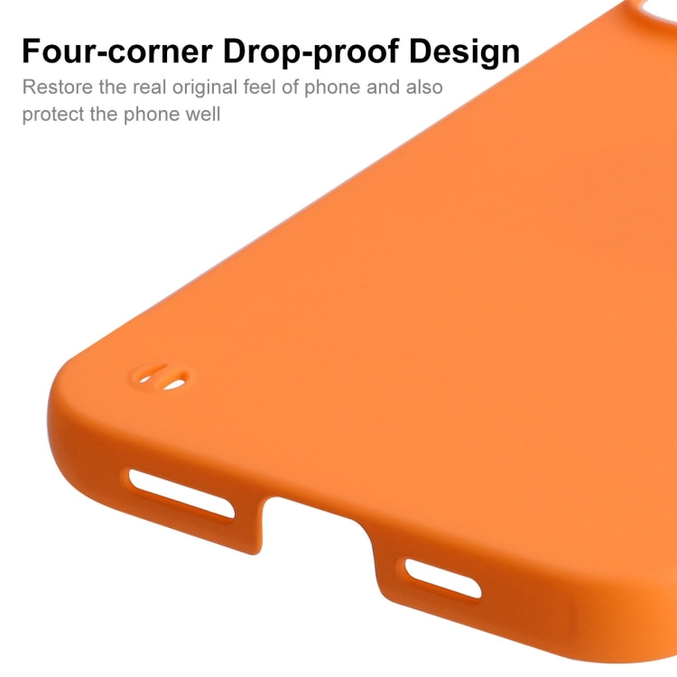 For iPhone 15 Pro Max ENKAY Ultra-thin Matte Frameless PC Phone Case(Orange) - iPhone 15 Pro Max Cases by ENKAY | Online Shopping UK | buy2fix