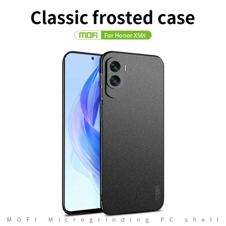 For Honor X50i / 90 Lite MOFI Fandun Series Frosted PC Ultra-thin All-inclusive Phone Case(Green) - Honor Cases by MOFI | Online Shopping UK | buy2fix