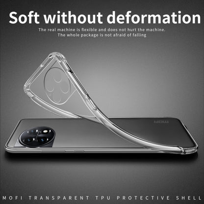 For OnePlus Ace 2 Pro MOFI Ming Series Transparent Ultra-thin TPU Phone Case(Transparent) - OnePlus Cases by MOFI | Online Shopping UK | buy2fix