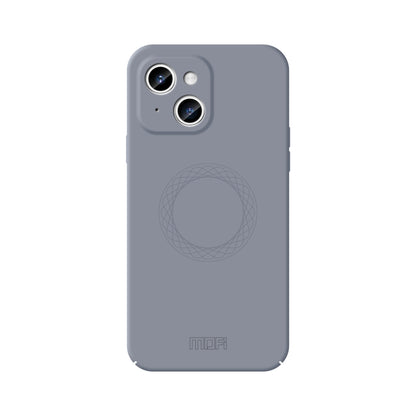 For iPhone 15 Plus MOFI Qin Series Magsafe Skin Feel All-inclusive Silicone Phone Case(Gray) - iPhone 15 Plus Cases by MOFI | Online Shopping UK | buy2fix