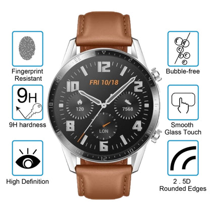 2 PCS For HUAWEI Watch GT 2 46mm (2019) ENKAY Hat-Prince 0.2mm 9H 2.15D Curved Edge Tempered Glass Film - Screen Protector by ENKAY | Online Shopping UK | buy2fix