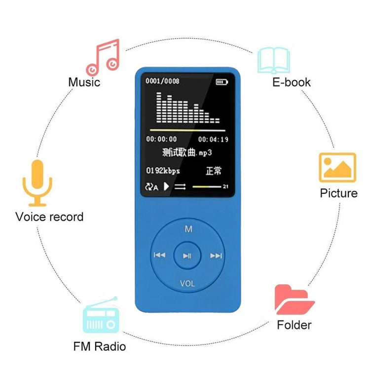 Fashion Portable LCD Screen FM Radio Video Games Movie MP3 MP4 Player Mini Walkman, Memory Capacity:4GB(White) - Consumer Electronics by buy2fix | Online Shopping UK | buy2fix