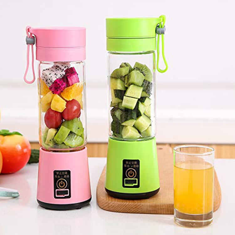 USB Rechargeable Electric Automatic Vegetable Fruit Citrus Orange Juice Maker Cup Mixer Bottle (380ML 2 Blender) - Home & Garden by buy2fix | Online Shopping UK | buy2fix